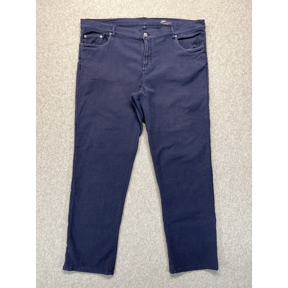 Faherty Men's 5 Pocket Pants Blue Stretch Casual Travel Performance 42x32